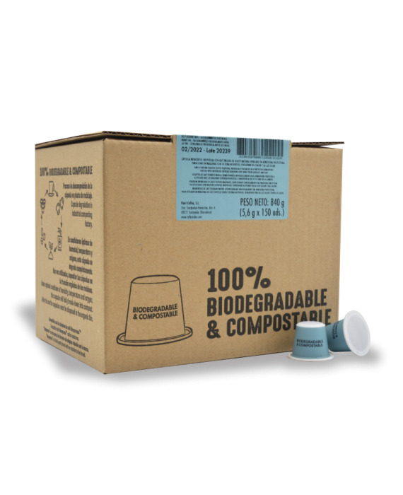 Caja 150 cápsulas compatibles con Nespresso - Descafeinado - Arabo
