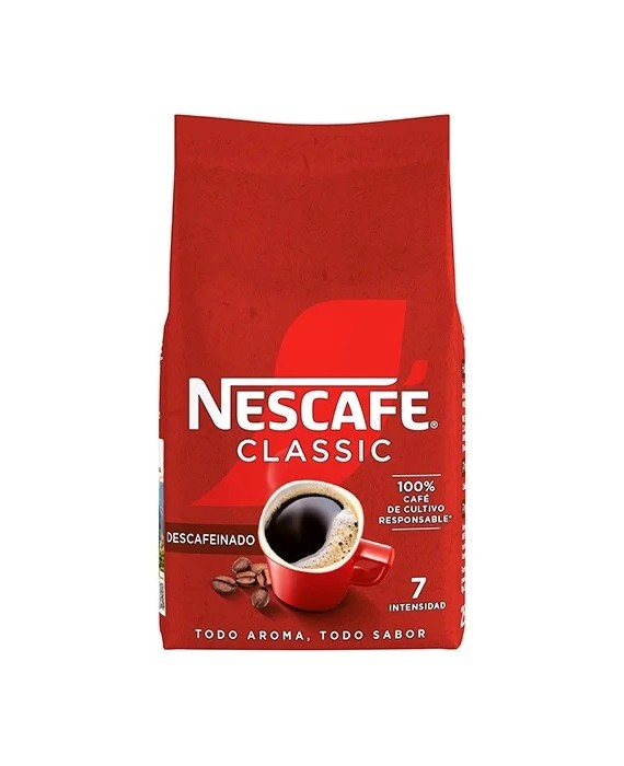 Bolsa 250 g Café soluble Classic Descafeinado Nestlé