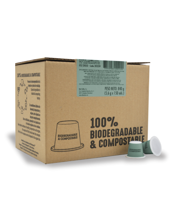 Caja 150 cápsulas compatibles con Nespresso - Organic - Arabo