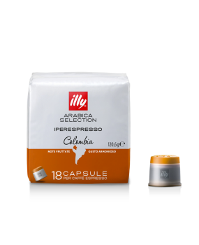 Estuche 18 Cápsulas Iperespresso de Café Arabica Selection Colombia illy