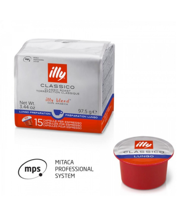 Estuche de 15 Cápsulas MPS de Café Lungo Illy