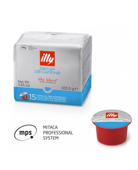 Estuche de 15 Cápsulas MPS de Café Descafeinado Illy