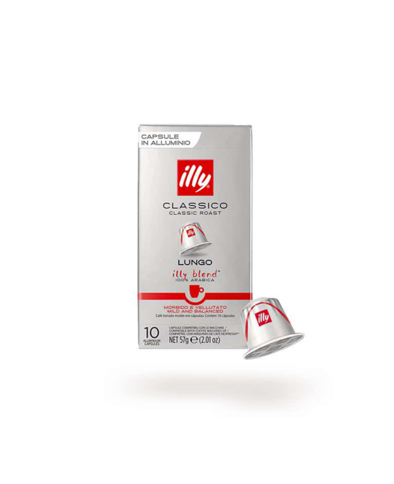 Estuche 10 cápsulas compatibles con Nespresso - Lungo - illy