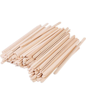 Caja de 1000 Paletinas-Agitador Café de Madera No Envueltas 140 mm